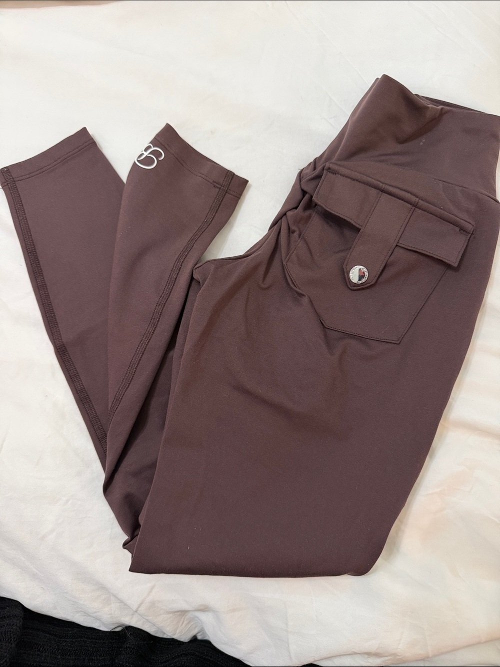 Bombshell Sportswear Chocolate High-Rise Cargo Leggings